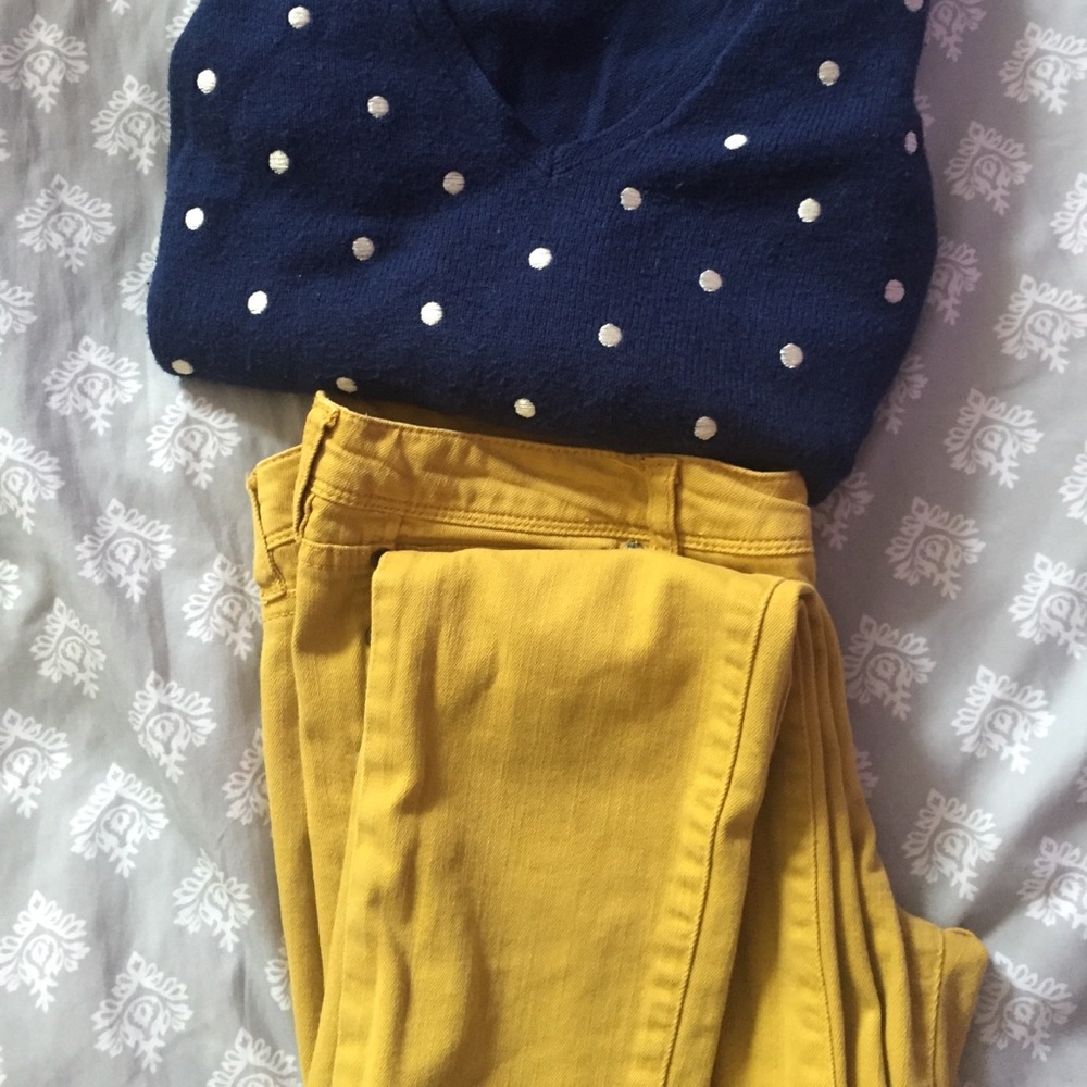 Trending Mustard Jeans!!